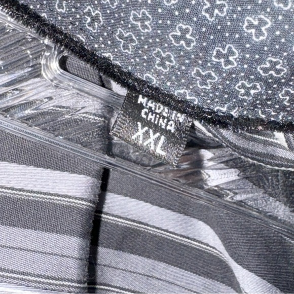 Bugatchi Uomo Black Stripe Shirt XXL Pocket Extra long - Picture 7 of 12